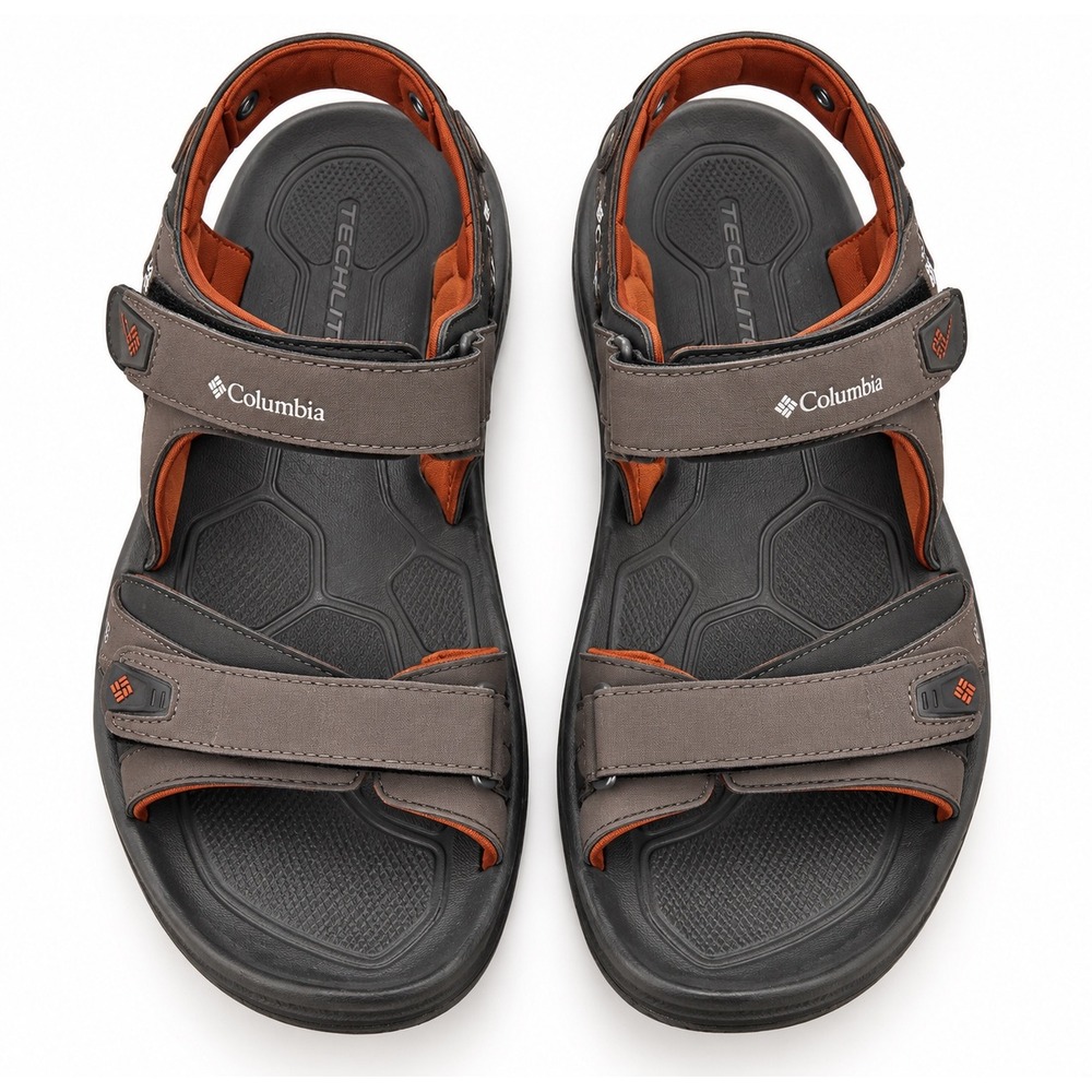 Columbia Techsun H2O Mens Brown Hiking Sandals BM4324-255 Size 14